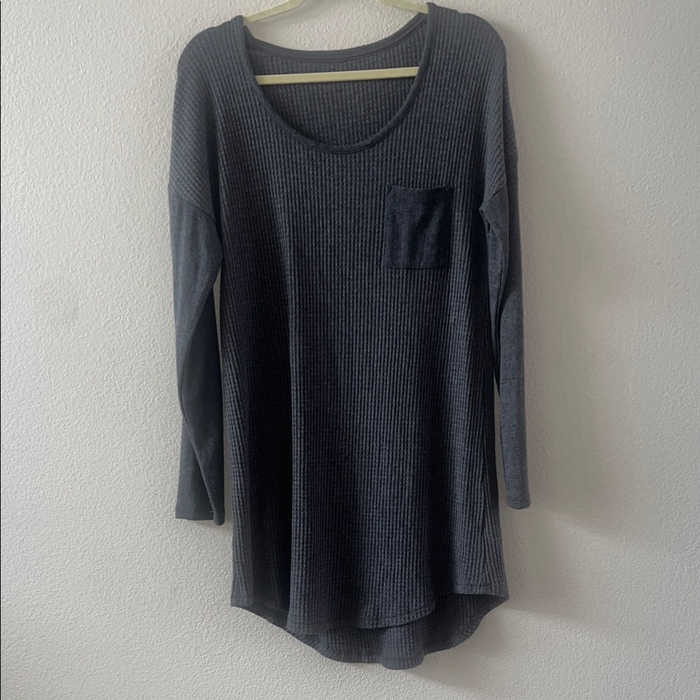 Lounge Super soft Charcoal Long Sleeve Dress